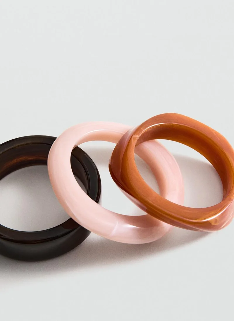 MANGO  Set of 3 combined bracelets for Women | Best Price UAE